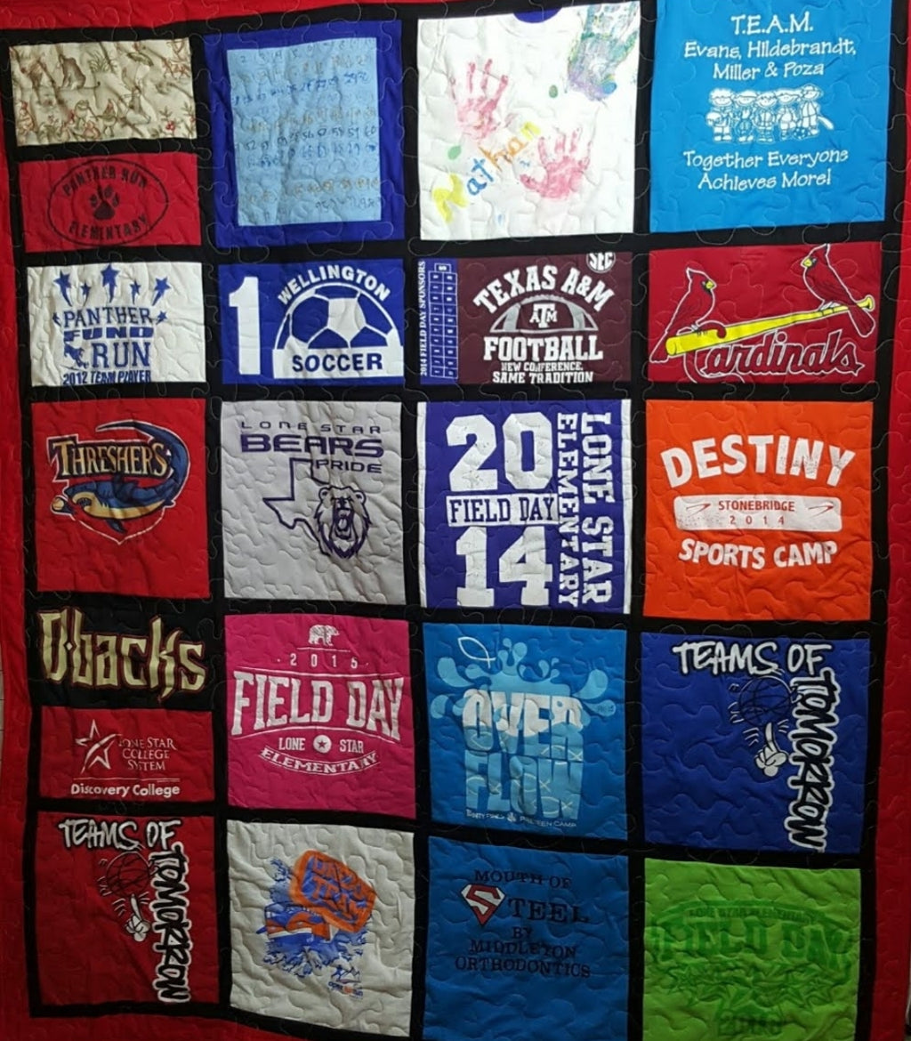 Custom Made T-Shirt Quilt