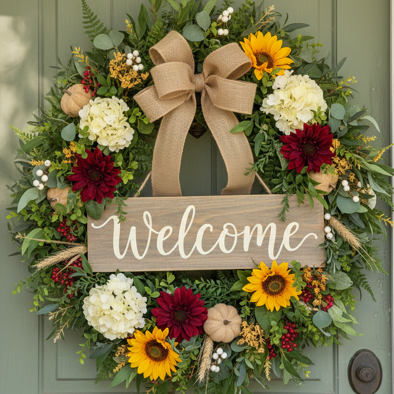 Beautiful Welcome Wreath