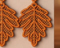 Holiday Embroiderd Earrings
